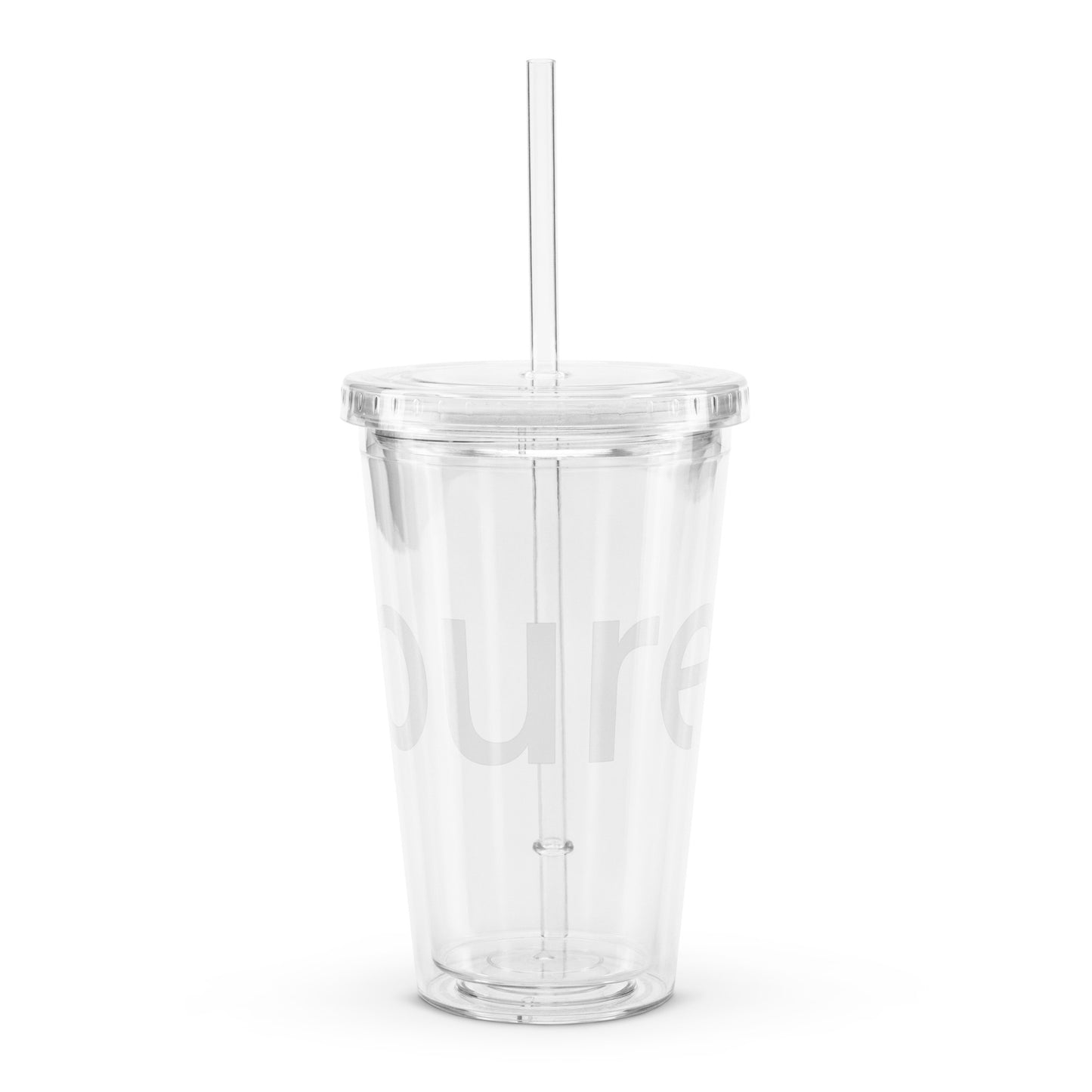 pure. WEBSESSION - Doppelwandiger Becher mit Strohhalm