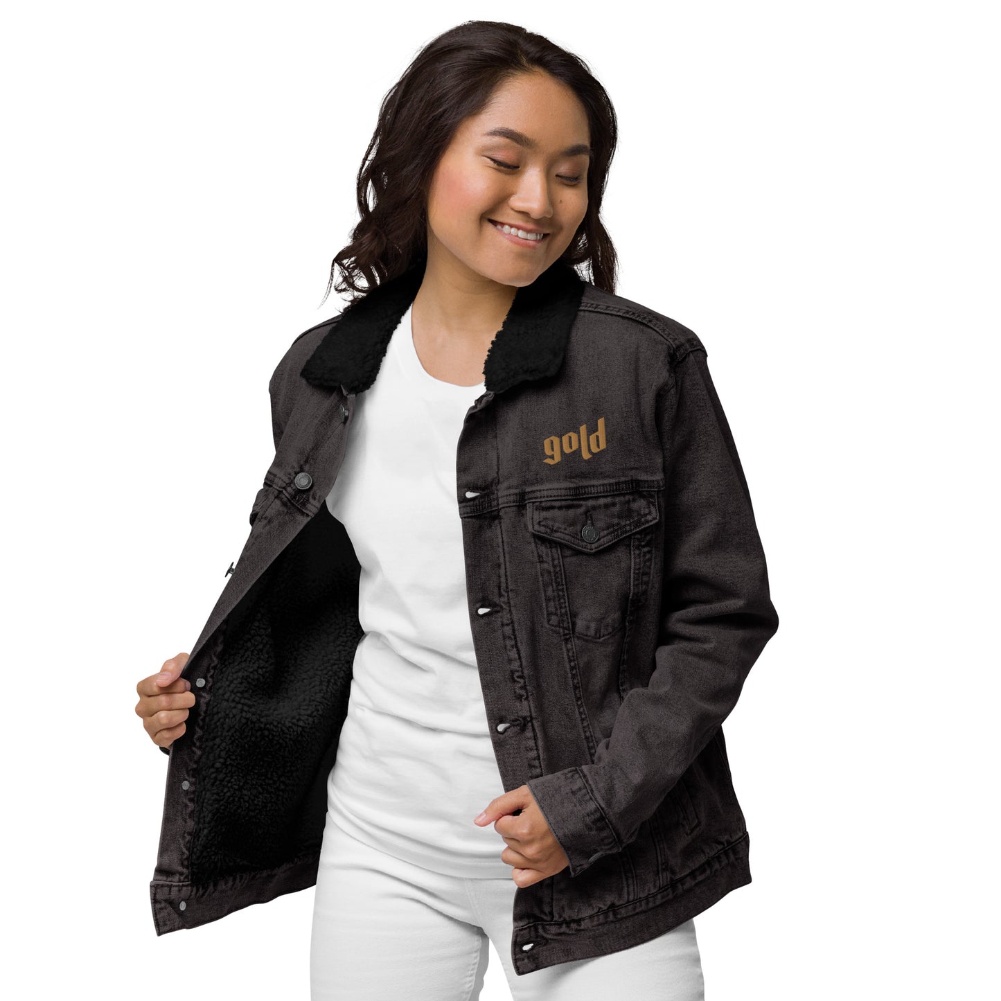 #gold Jeansjacke - in 2 Farben
