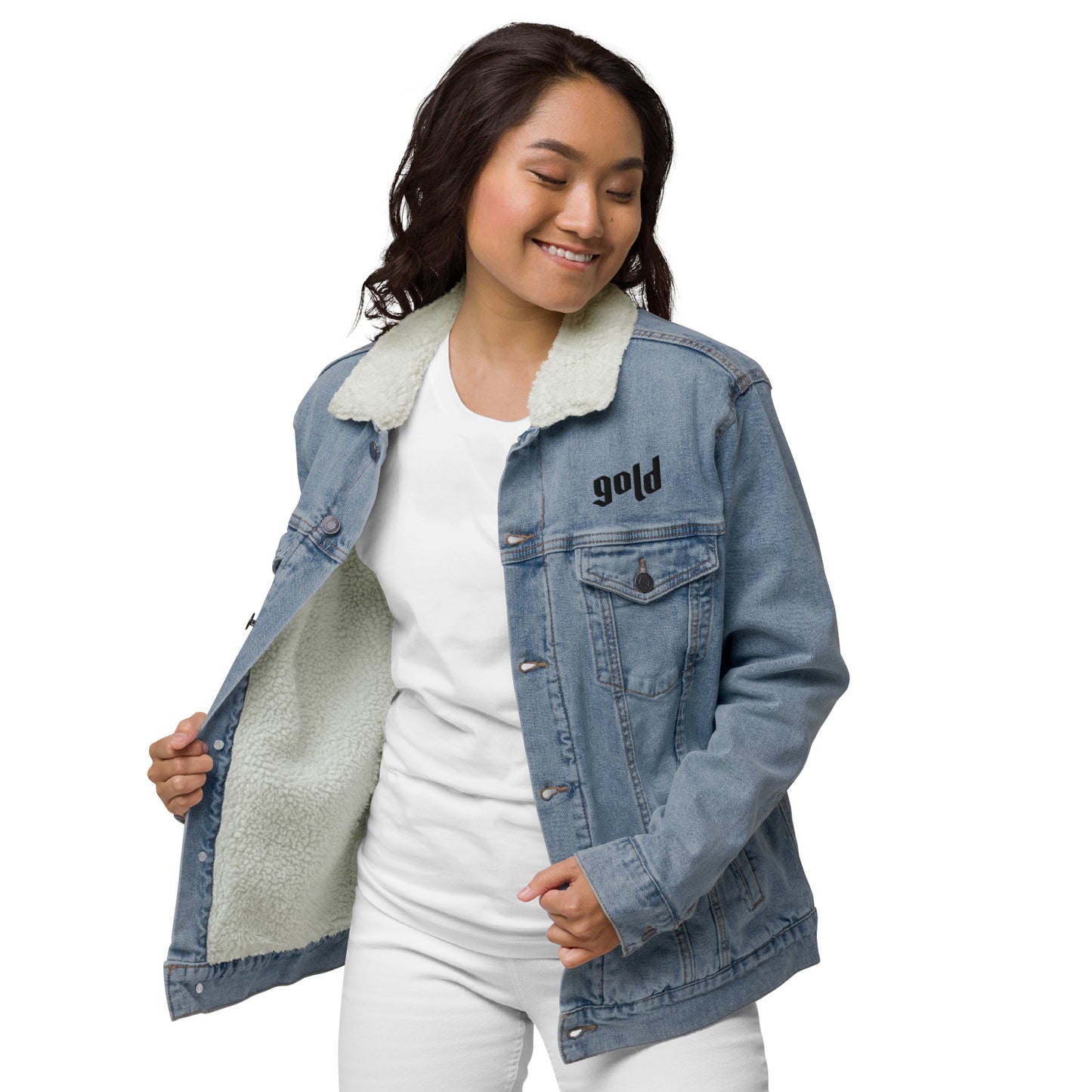#gold Jeansjacke - in 2 Farben