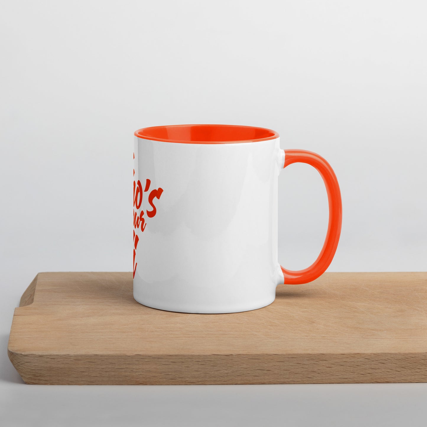 #whosyourdidi Tasse mit farbiger Innenseite