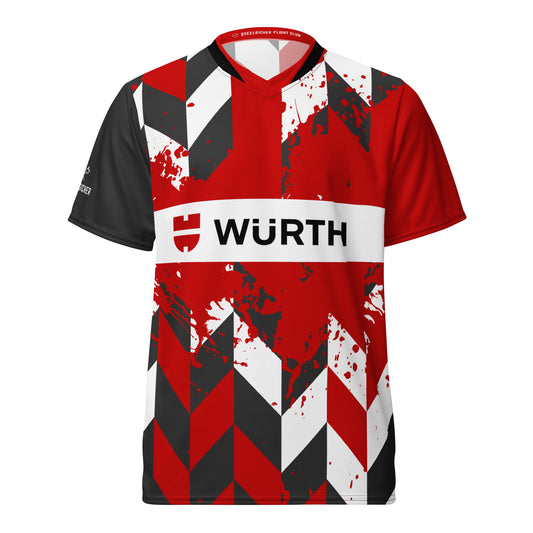 WÜRTH Darts #2 Recyceltes Unisex-Trikot mit Allover-Druck