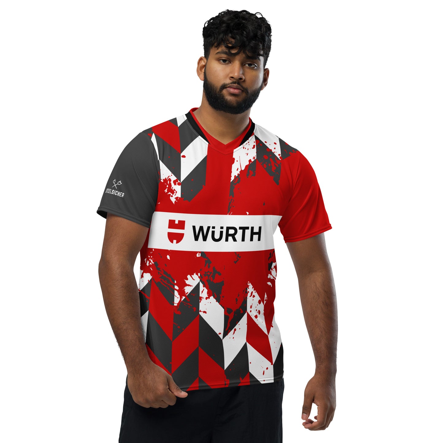 WÜRTH Darts #2 Recyceltes Unisex-Trikot mit Allover-Druck