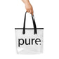 pure. CARRY ON - Durchsichtige Tragetasche
