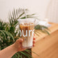 pure. WEBSESSION - Doppelwandiger Becher mit Strohhalm