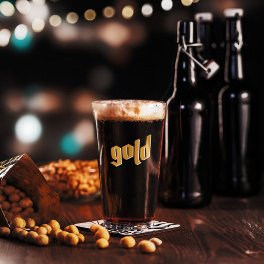 #gold Pint-Glas