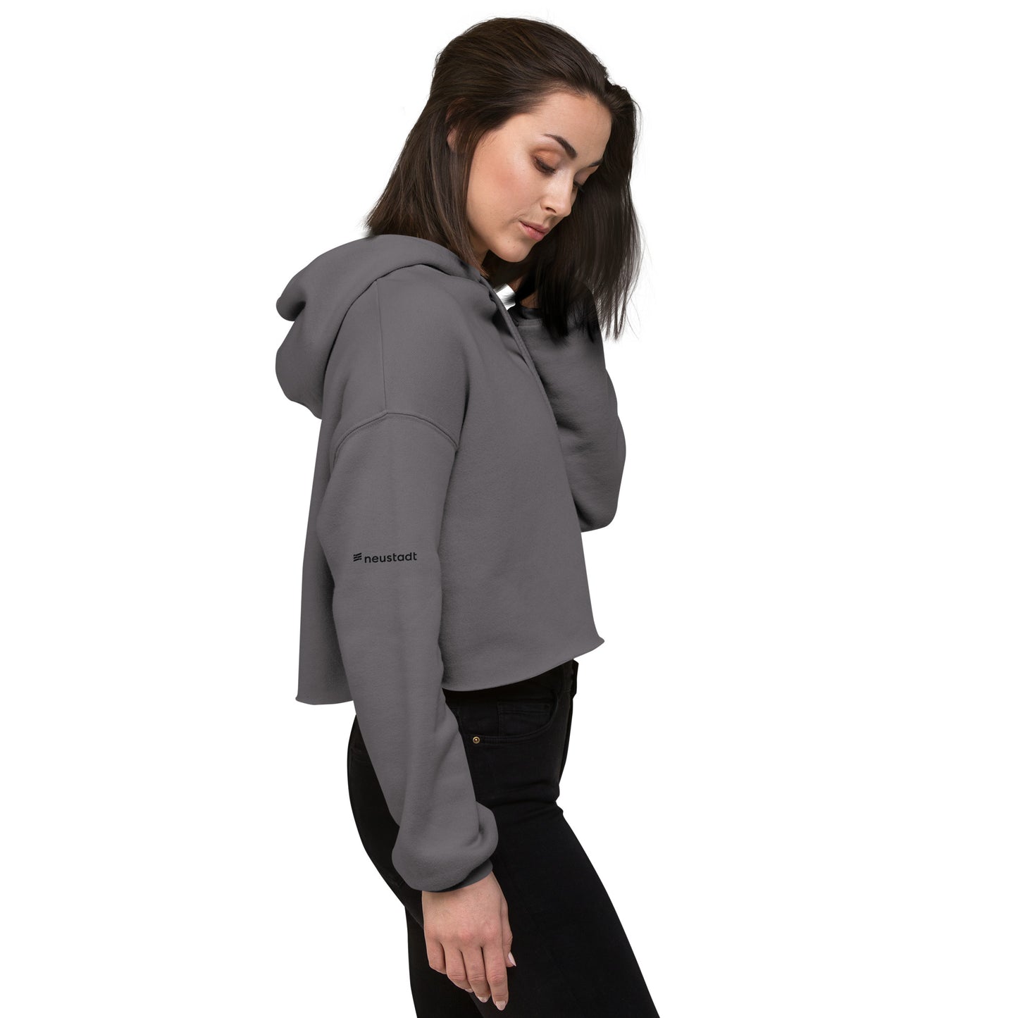 #neustadt Damen Crop-Hoodie BOLD