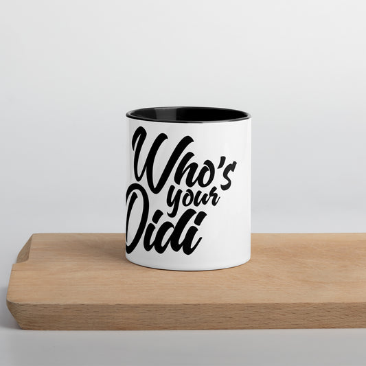 #whosyourdidi Tasse mit farbiger Innenseite