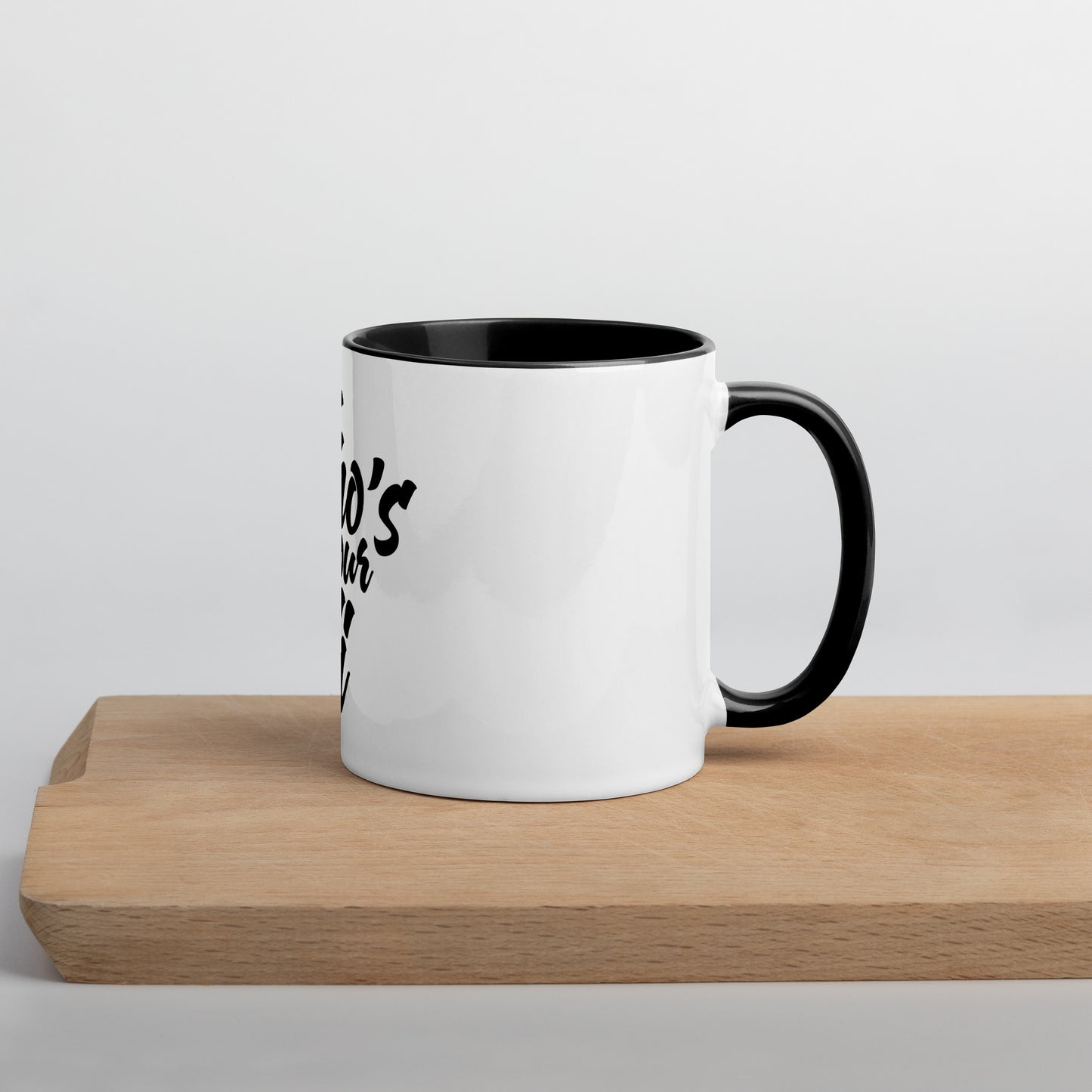#whosyourdidi Tasse mit farbiger Innenseite