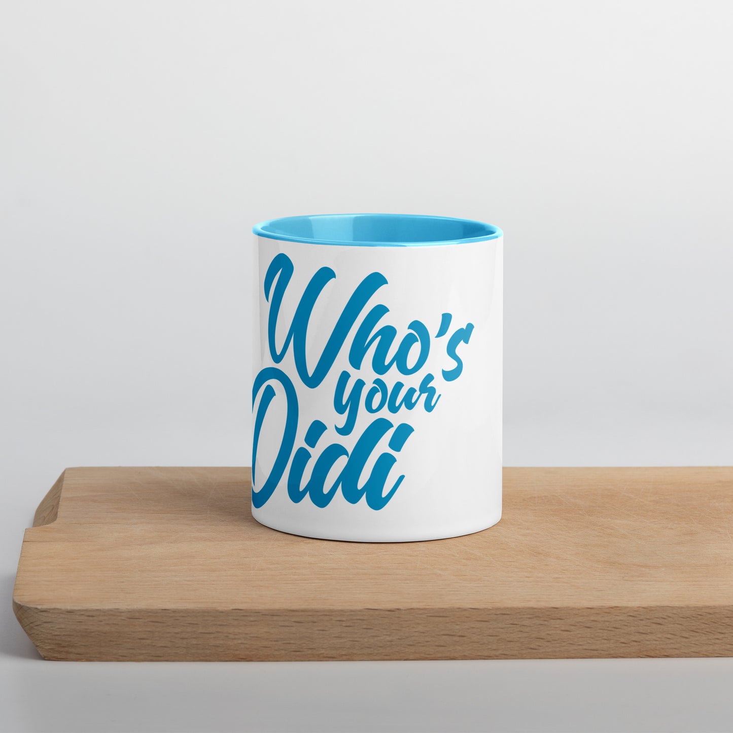 #whosyourdidi Tasse mit farbiger Innenseite