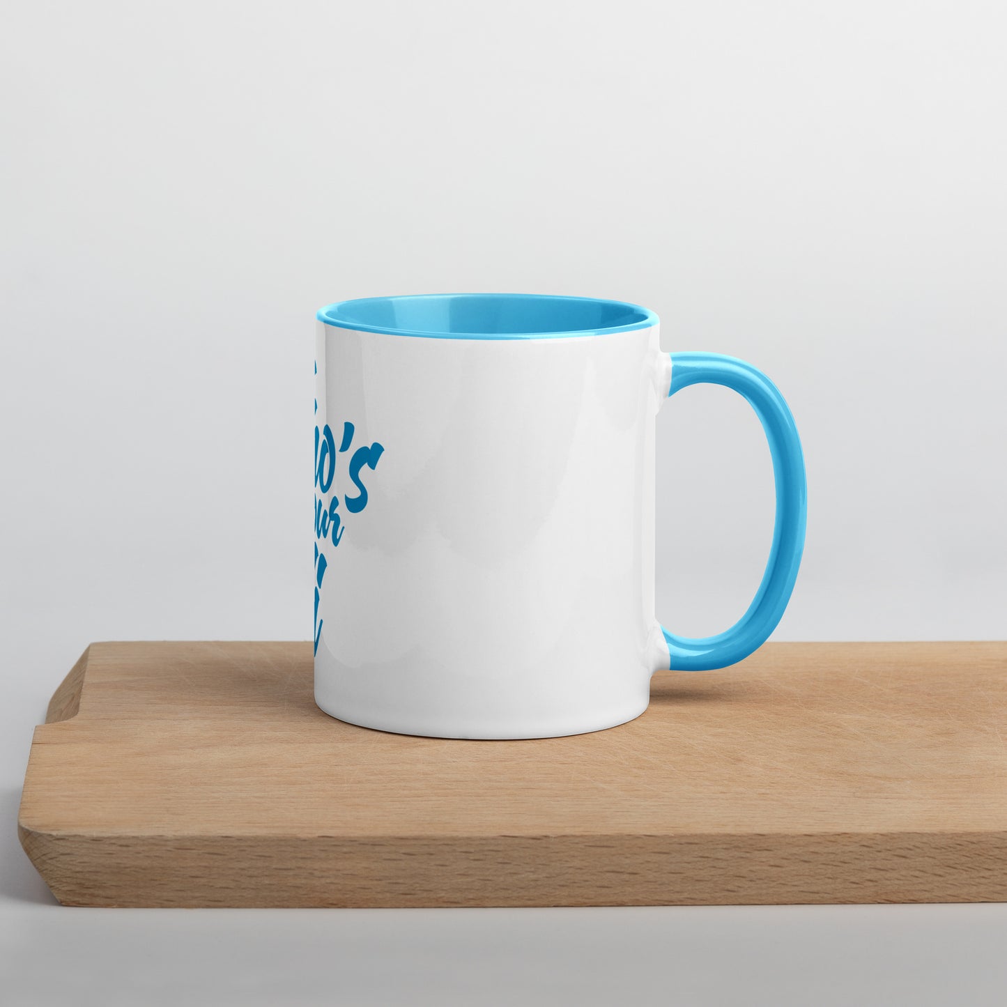 #whosyourdidi Tasse mit farbiger Innenseite