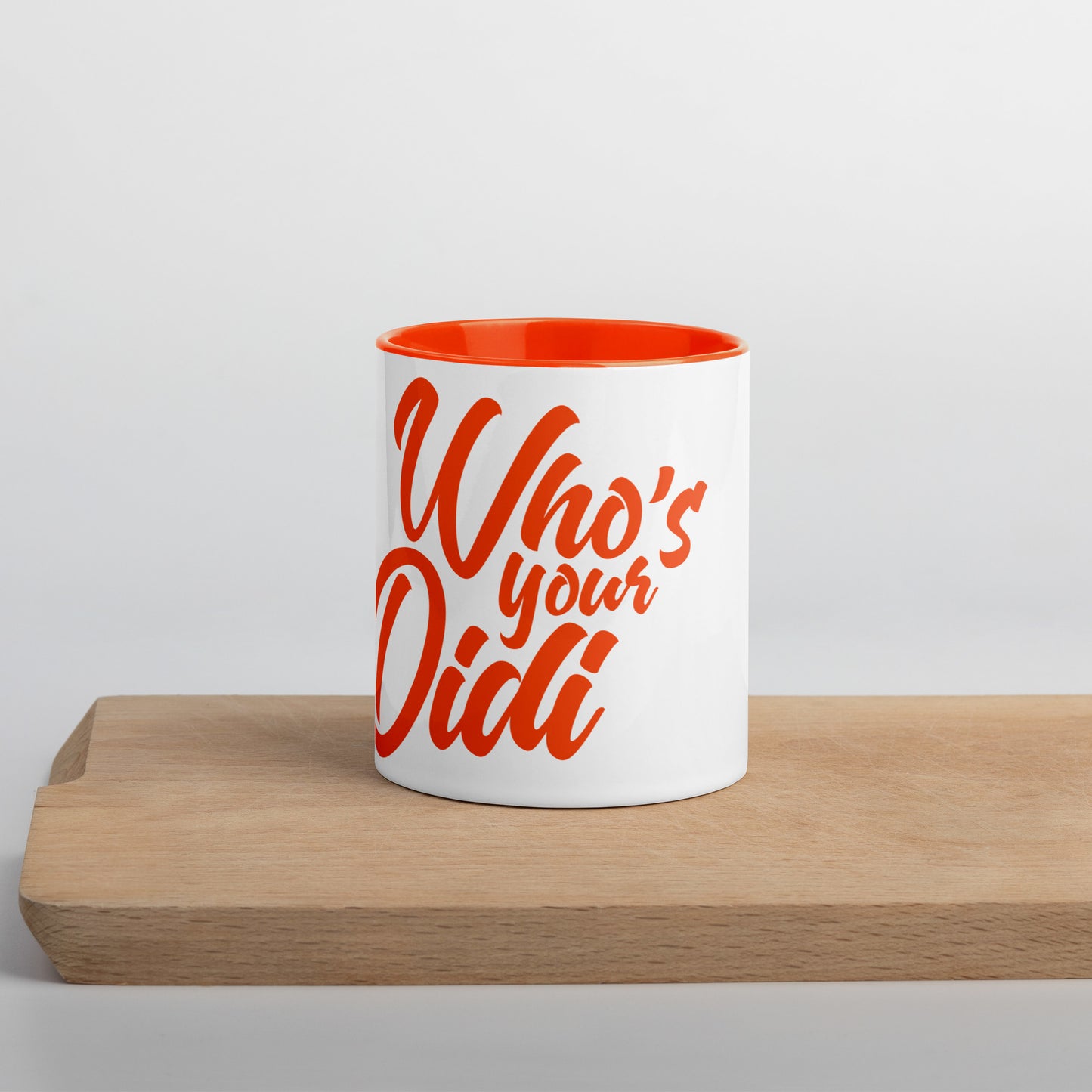 #whosyourdidi Tasse mit farbiger Innenseite
