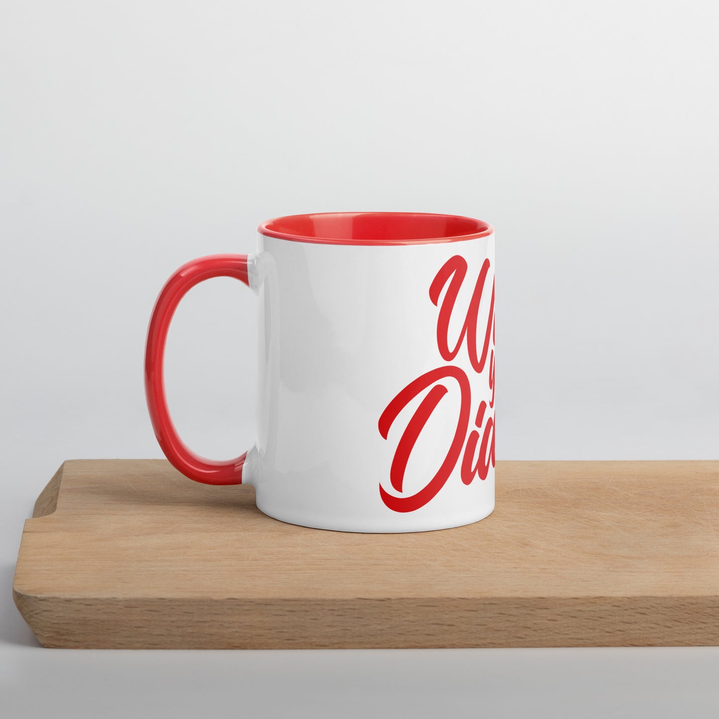 #whosyourdidi Tasse mit farbiger Innenseite