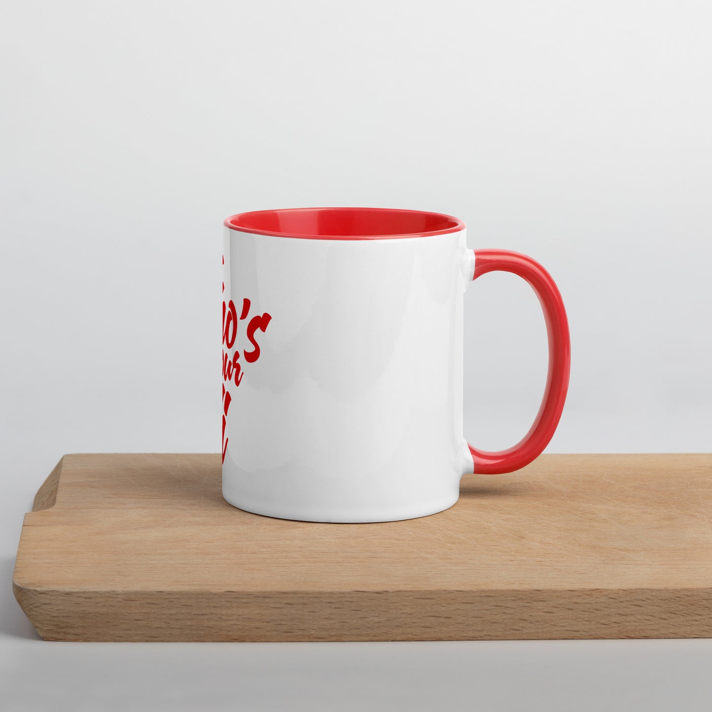 #whosyourdidi Tasse mit farbiger Innenseite