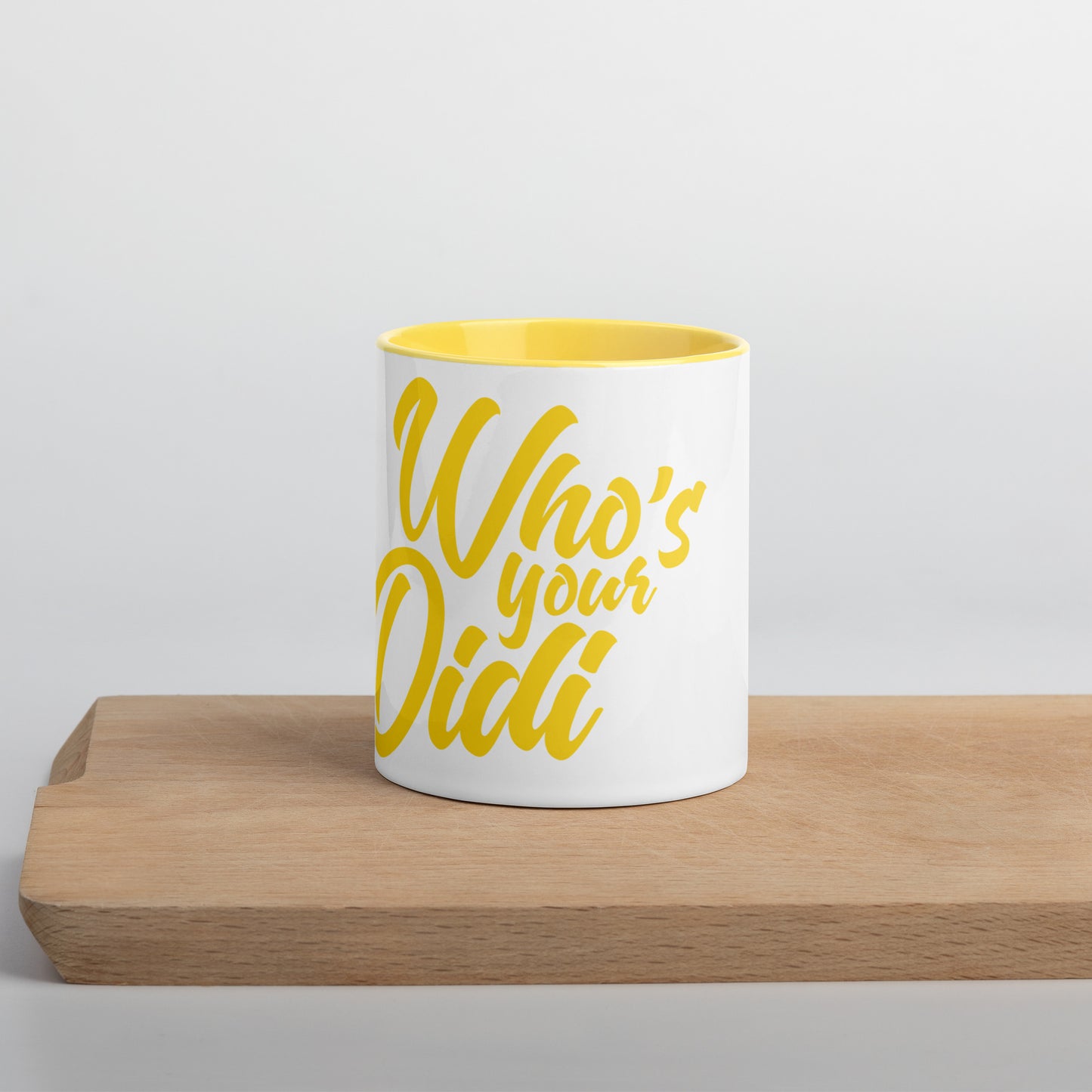 #whosyourdidi Tasse mit farbiger Innenseite