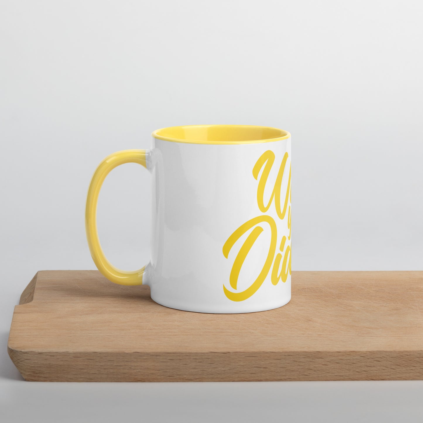 #whosyourdidi Tasse mit farbiger Innenseite